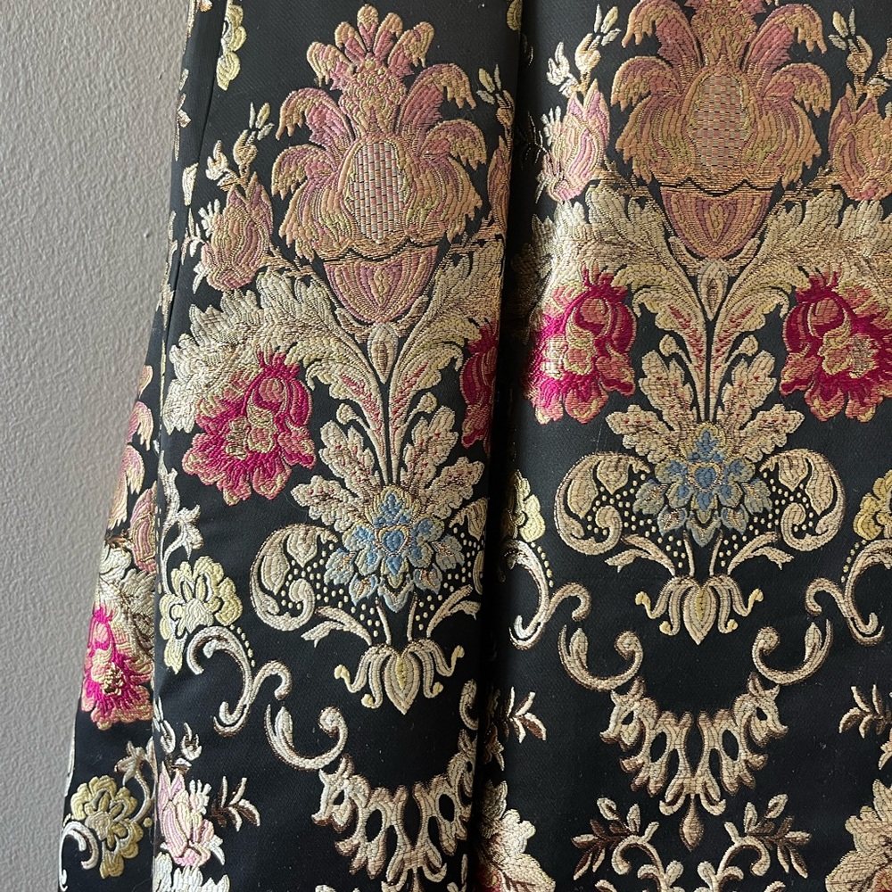 Jovani Ornate Beaded Black and Gold Halter Prom Dress - Picture 2 of 16